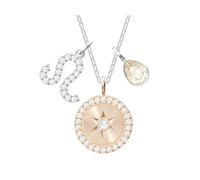 Genuine Swarovski Zodiac Leo Rhodium Plated Necklace 5293512