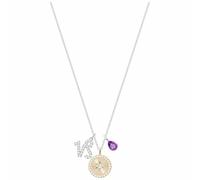 Genuine Swarovski Zodiac Pendant CAPRICORN, Purple, Rhodium Plating 5349216