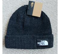 Genuine THE NORTH FACE Black Knitted Lined BEANIE Box Logo Adult Hat NFbox4