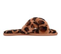 Genuine Thick Sheepskin Open Back Peep Toe Cross Over Slipper Slider SNUGRUGS Multi 8