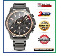 Genuine Tommy Hilfiger Mason TH1791790 Grey Stainless Steel Strap Mens Watch 45m