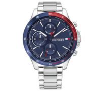 Genuine TOMMY HILFIGER MENS WATCH STAINLESS STEEL BRACELET & BLUE DIAL TH1791718