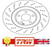 Genuine TRW Brake Disc for Mercedes CLS 11-17 2184210412