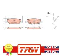 Genuine TRW Brake Pad Set 58302-S1A30
