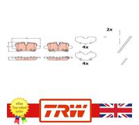 Genuine TRW Brake Pad Set 85143237