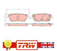 Genuine TRW Brake Pad Set for Hyundai i30 17- 58101-S0A00