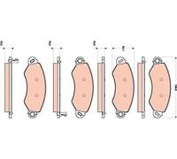 Genuine TRW Brake Pads (Front) (R90) GDB1744