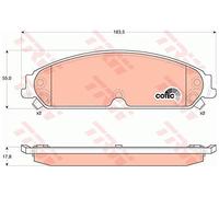Genuine TRW Brake Pads (Front) (R90) GDB4134