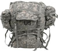 Genuine U.S. Military Issue MOLLE II Large Rucksack w/Frame, Waist Belt & Sustainment Pouches - ACU Digital Camo Tactical Backpack - Military Surplus Load Bearing System