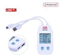 Genuine UNI-T Dual USB & Type-C Digital LCD Power Capacity Tester Voltmeter