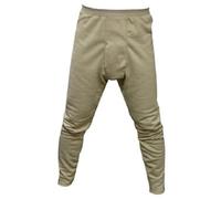 Genuine US Military Issue PolyPro ECWCS Thermal Bottoms, Cold Weather Gear, Desert Sand, Large