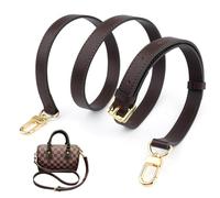 Genuine Vachetta Leather Bag Strap Replacement, Adjustable Crossbody Purse Strap for Women’s Shoulder Bags, Handbags and Purses, Adjustable Leather Strap, Dark Coffee