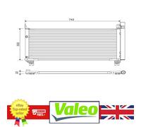 Genuine Valeo AC Condenser for Lexus RX 15- 88460-48220