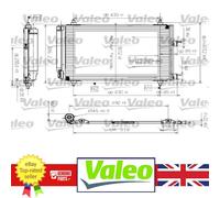 Genuine Valeo AC Condenser for Peugeot 307 03-07