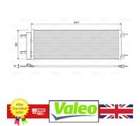 Genuine Valeo AC Condenser for Vauxhall ASTRA 15-22 13475956