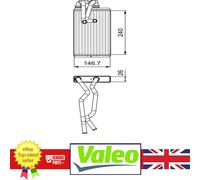 Genuine Valeo Heater Matrix for Citroen C-CROSSER C4 1610544580
