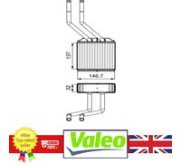 Genuine Valeo Heater Matrix for Ford TRANSIT 06-14 4041957