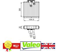 Genuine Valeo Heater Matrix for Mercedes M-CLASS 98-05 1638300061