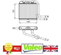 Genuine Valeo Heater Matrix for VW CALIFORNIA MULTIVAN 7H1819031