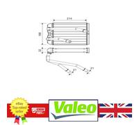Genuine Valeo Heater Matrix for VW TRANSPORTER CALIFORNIA MULTIVAN 7H2819031