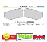 Genuine Valeo Rear Brake Pad Set for Iveco DAILY 15- 2992339