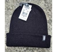 Genuine VANS Black Soft Knit BEANIE HAT 'Cuff UP OR DOWN' Skateboarding vanbox