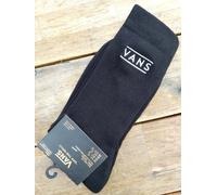 Genuine VANS Jet Black Crew Cushioned SOCKS White Logo UK 5.5-8 or 8.5-12