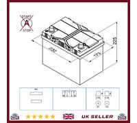 Genuine Varta Car Battery 5604110543132 D48 Type 014 / 005R 60Ah 540CCA Quality