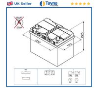 Genuine Varta Car Battery 5604110543132 D48 Type 014 / 005R 60Ah 540CCA Quality