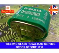 GENUINE VARTA MEMPAC NiMH 3CELL 3.6V 150mAH RECHARGEABLE Fruit/M Backup Battery