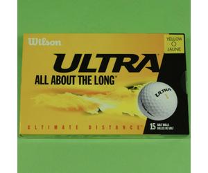 Genuine Wilson Ultra 15 Ball Box Yellow Golf Balls New