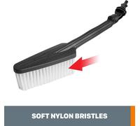 WORX WA4048 Hydroshot Cleaning Brush Accessory, Black