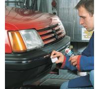 Genuine Wurth Black Plastic Dye 75ml Bumpers Rubbers Cloth Plastic Trim Restore