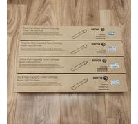 Genuine Xerox Phaser 7500 CMYK High Cap Toner Cartridges 106R01436/7/8/9 VAT inc