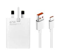 Genuine Xiaomi 67W USB A Fast Charger OR Type-C Cable For Redmi Note 13/ 15 Pro+