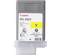 Genuine Yellow Canon PFI-102Y Ink Cartridge - (0898B001AA)