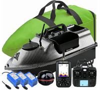 (Genuine) YLLLLY 12000mah 500M GPS Fishing Bait Boat Carp Hook Post RC Boat, LCD Sensor Fishfinder, With Handbag,and other small gifts, one key return.16 memory point