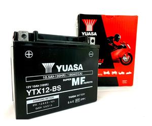 Genuine Yuasa YTX12-BS High Power AGM Motorbike Motorcycle Battery YTX12BS