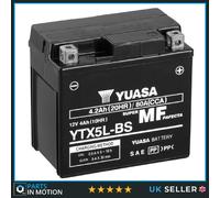 Genuine Yuasa YTX5L-BS High Power AGM GEL Motorbike Motorcycle Battery YTX5LBS