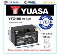 Genuine Yuasa YTZ10S High Power AGM GEL Motorbike Motorcycle Battery YTZ10-BS