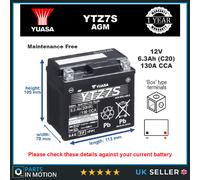 Genuine Yuasa YTZ7S High Power AGM GEL Motorbike Motorcycle Battery YTZ7-BS