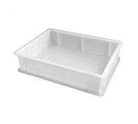 Genus Dei Stackable Professional Polyethylene Food Serving Tray, 30 x 40 cm x H10 cm, for Pizza, Dough, Bread, Pasta 30x40cm