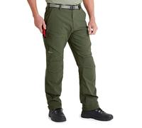 Genus Gardenwear 3-Season Men's Premium Showerproof Gardening Trousers, Heavy Duty Outdoor Work Cargo Pants in Dusky Green with Padded Knee & Multi-Pocket - 34R