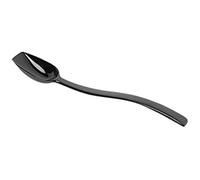Genware 4460-03 Polycarbonate Solid Salad Spoon, Black, 1/2oz Capacity, 8 inches Length