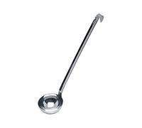 Genware 62706 Stainless Steel 6 cm One Piece Ladle, 1.5oz Capacity, 27 cm Length