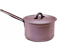 Genware 707-18 Aluminium Saucepan with Lid, 3L Capacity