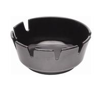 GenWare Black Melamine Deep Ashtray 10 cm - Durable Break-Resistant Smoking Tray for Bars, Restaurants, Outdoor Areas & Hospitality Table Service