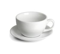 Genware Bowl Cups & Saucers 12oz/340ml, Pack of 6