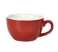 Genware Bowl Shaped Cup Red 12oz/340ml, Pack of 6