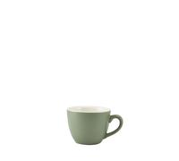 GenWare Bowl Shaped Matt Sage Porcelain Cup 9cl (1 x 6)